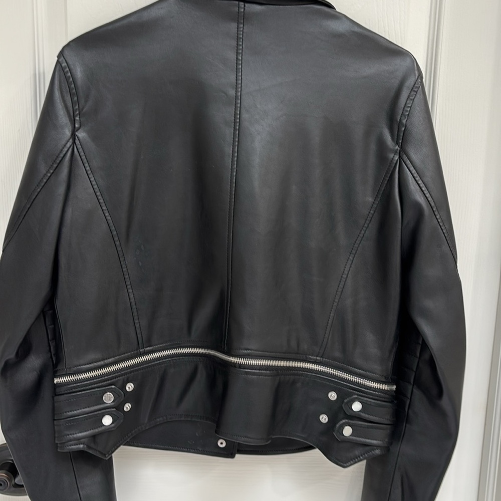 Black Faux leather jacket - Picture 3 of 6